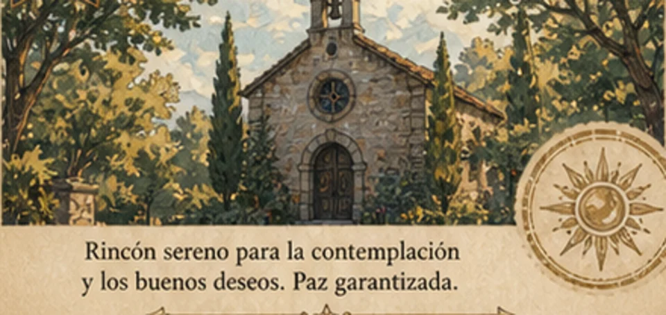 Ilustración turística de Capilla del Sol Quieto