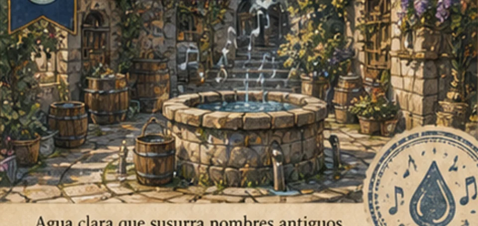 Ilustración turística de Pozo Cantante